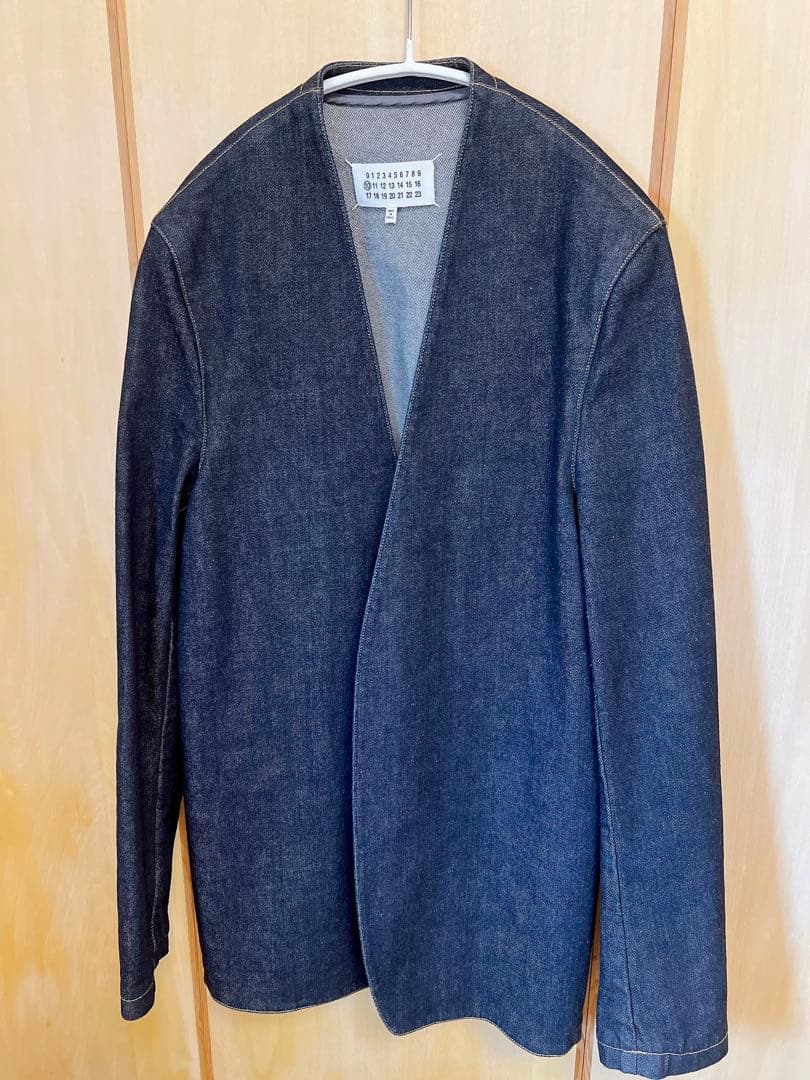 【未使用】Maison Margiela マルジェラ ノーカラー　デニム 46