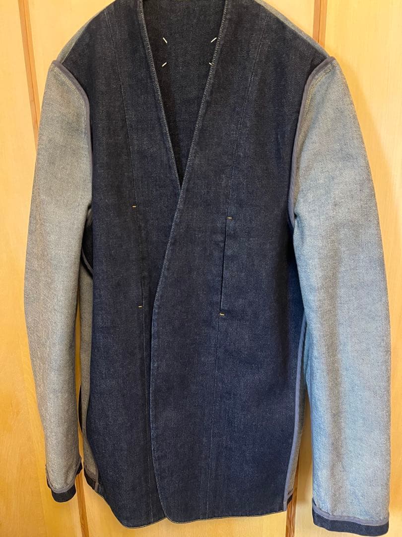 【未使用】Maison Margiela マルジェラ ノーカラー　デニム 46