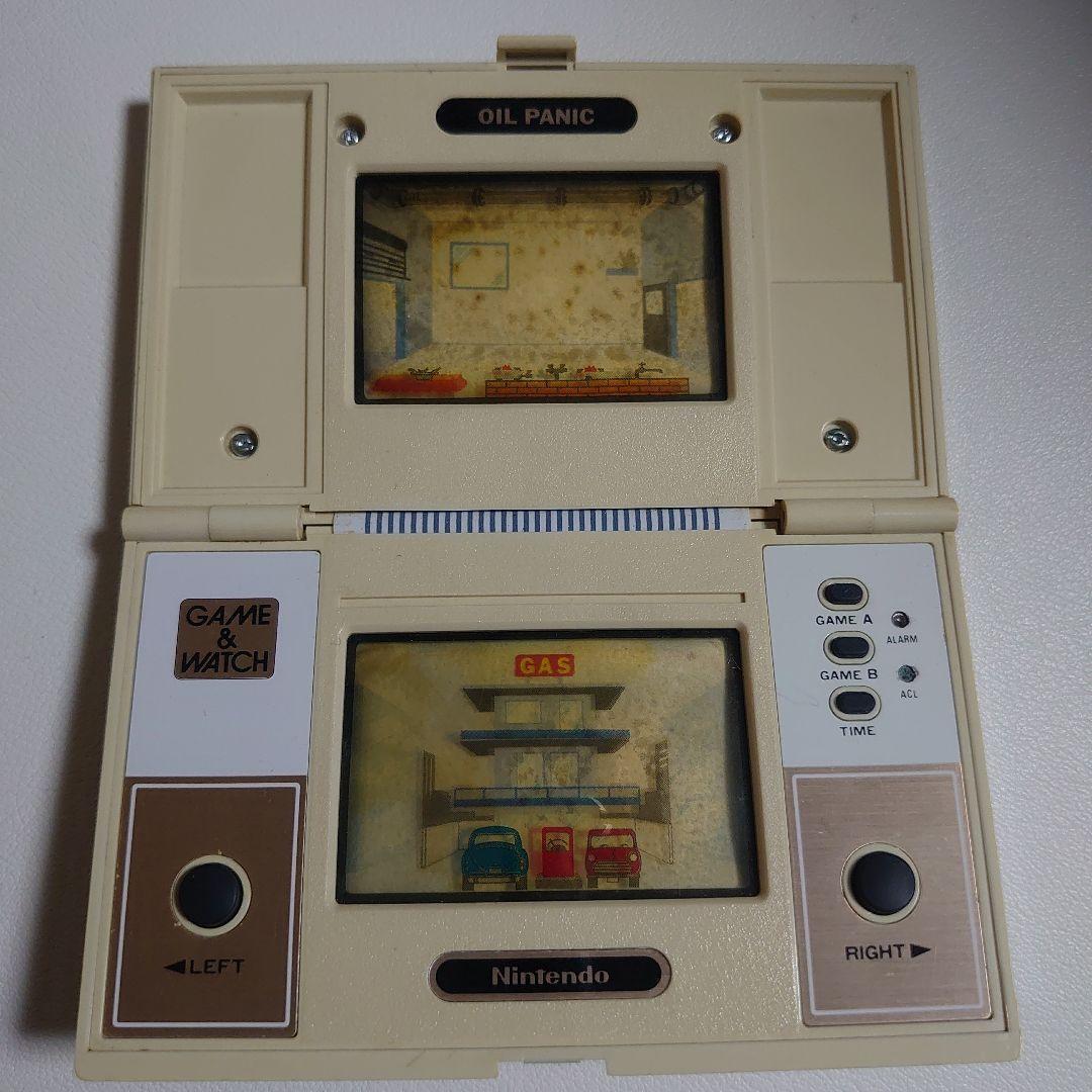 【ジャンク品】『オイルパニック』任天堂 ゲームウォッチ 箱・説明書付属