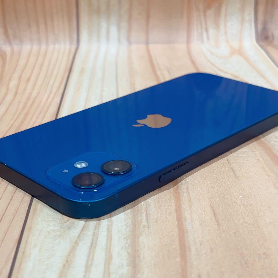 SIMフリー 本体 iPhone 12 128 GB ブルー 599 電池新品