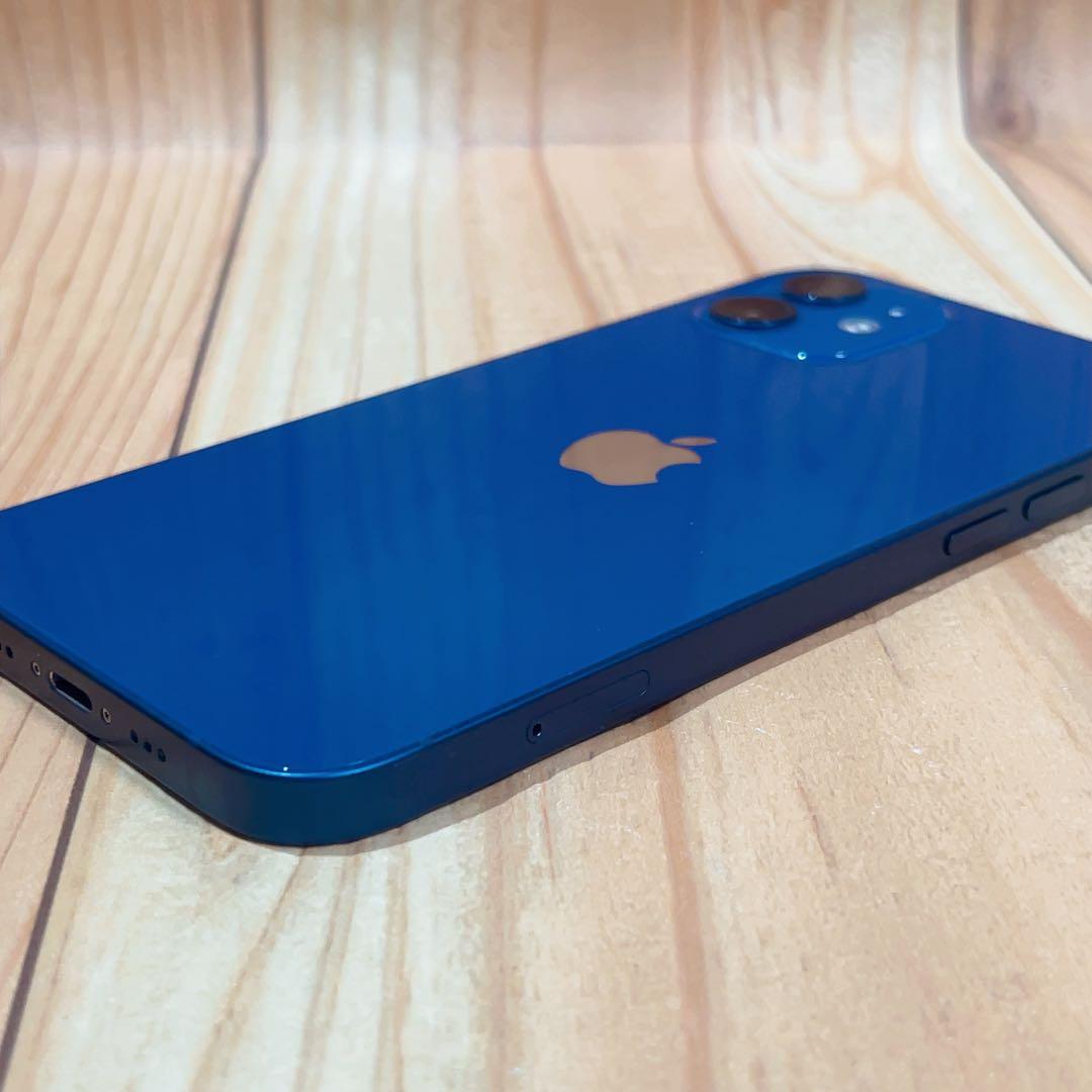 SIMフリー 本体 iPhone 12 128 GB ブルー 599 電池新品