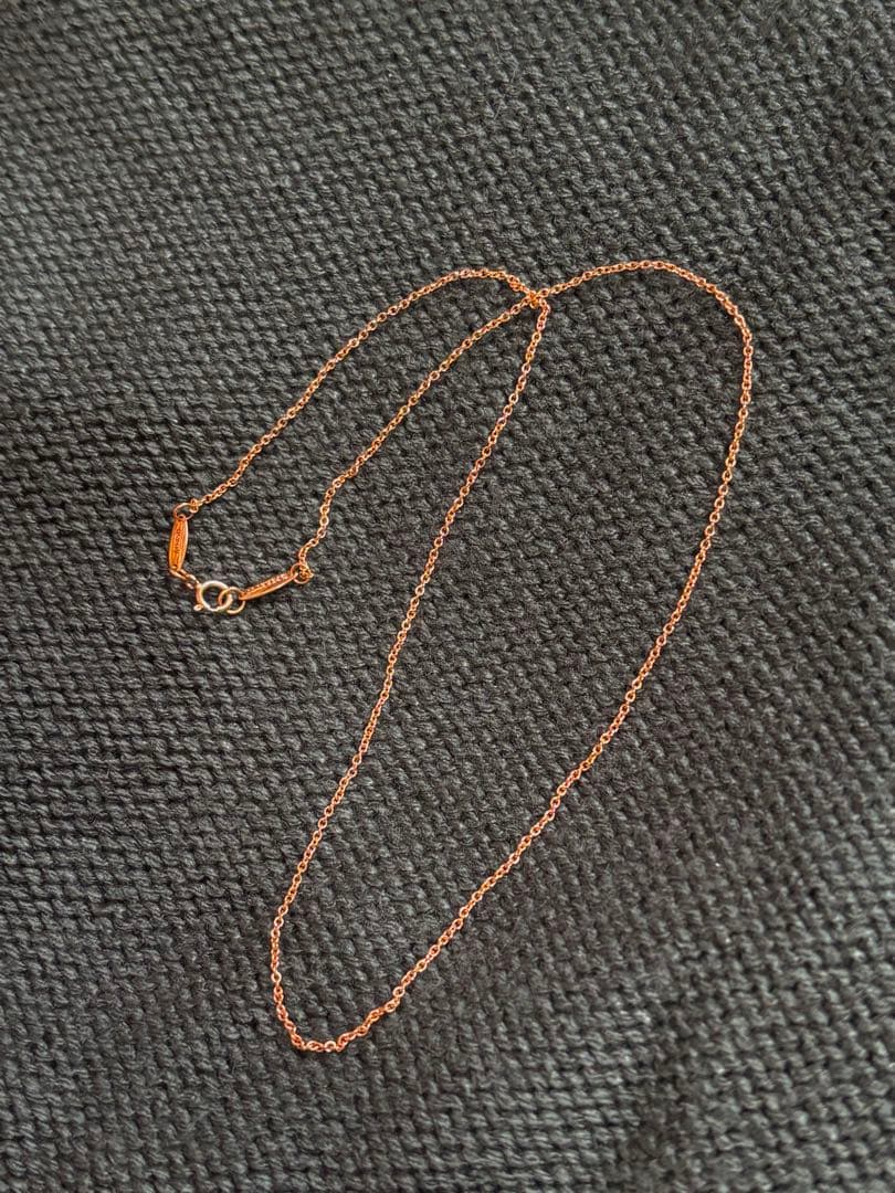 本日限定値下げ ティファニー ローズゴールドチェーンk18