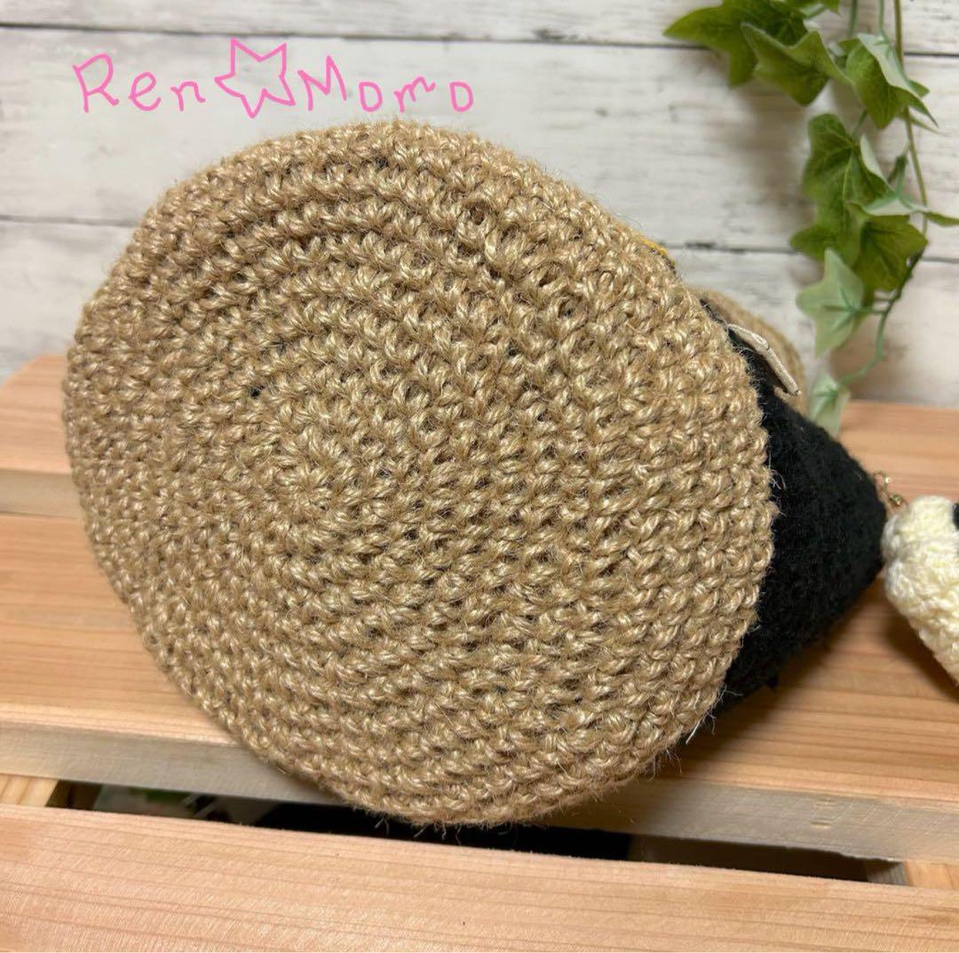 北の空様連絡用 名入れ可 不機嫌なワンちゃん お散歩バッグ かごバッグ