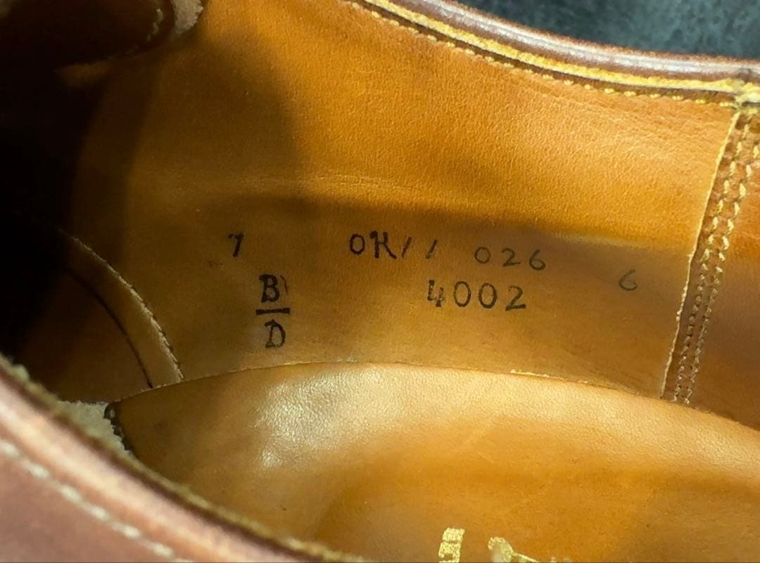 オールデン インディOX 4002 クロムエクセル　7D 希少モデル