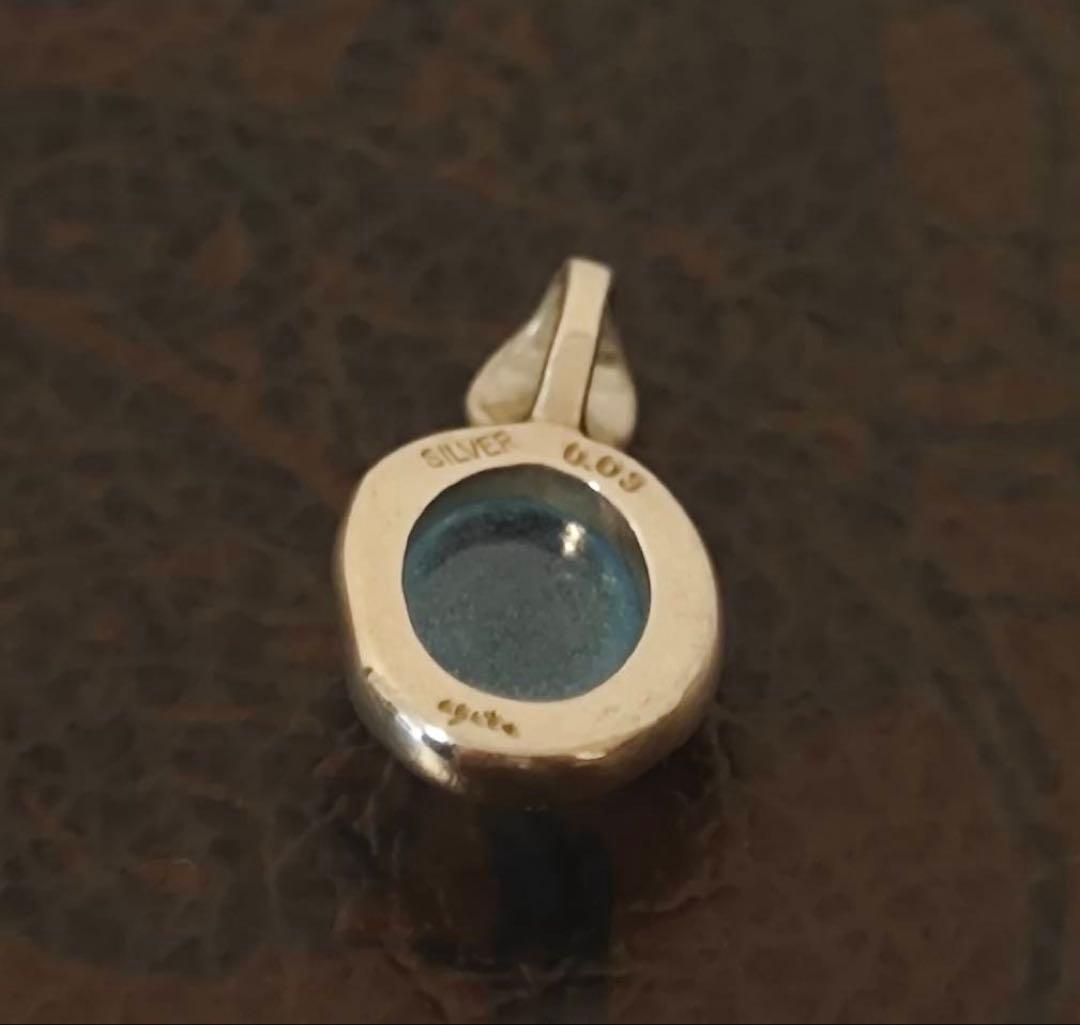 agete アガット <3月誕生石> シルバーアクアマリンチャーム