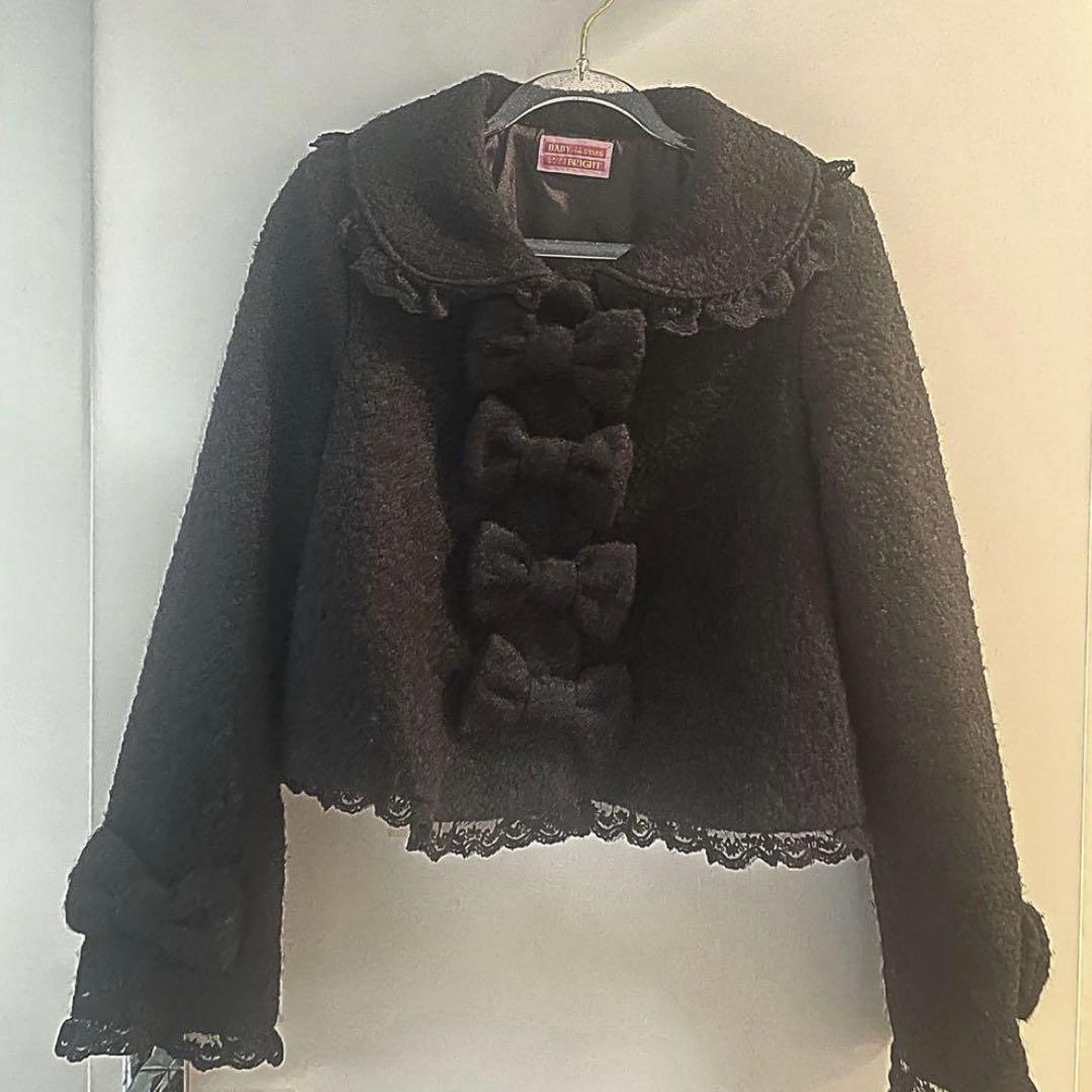 Teddy ribbon ジャケット ショートコート