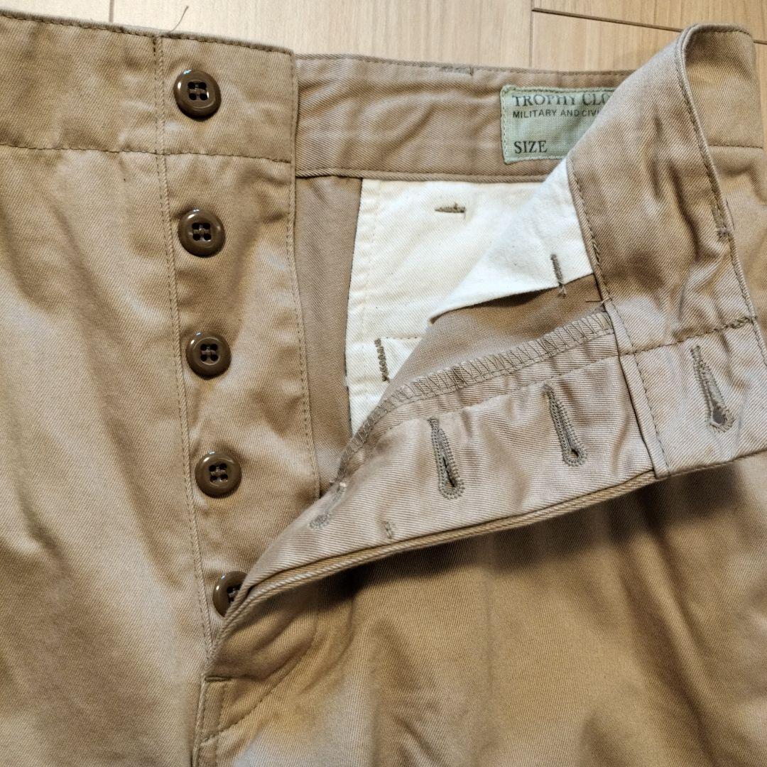 新品TROPHY CLOTHING チノパン 32サイズ ベージュ