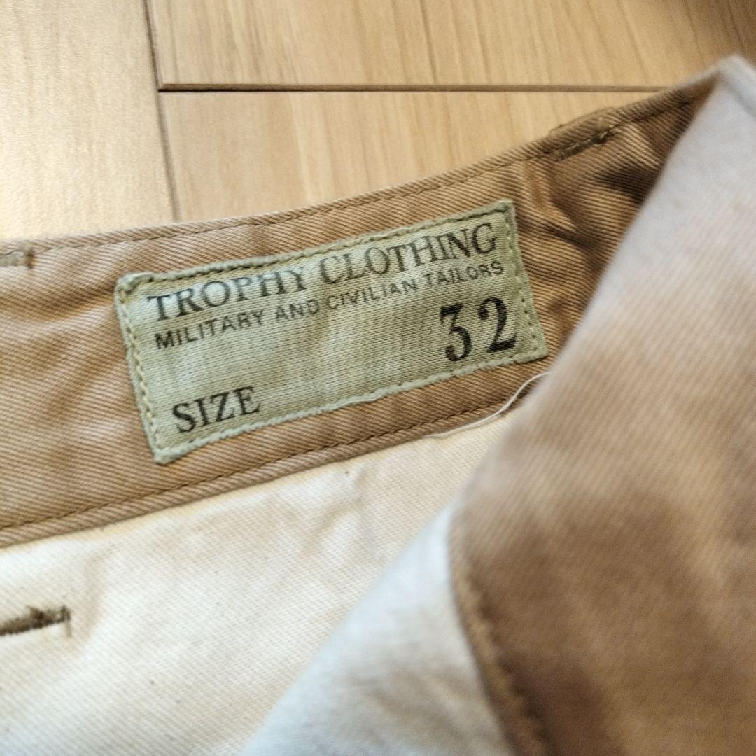 新品TROPHY CLOTHING チノパン 32サイズ ベージュ