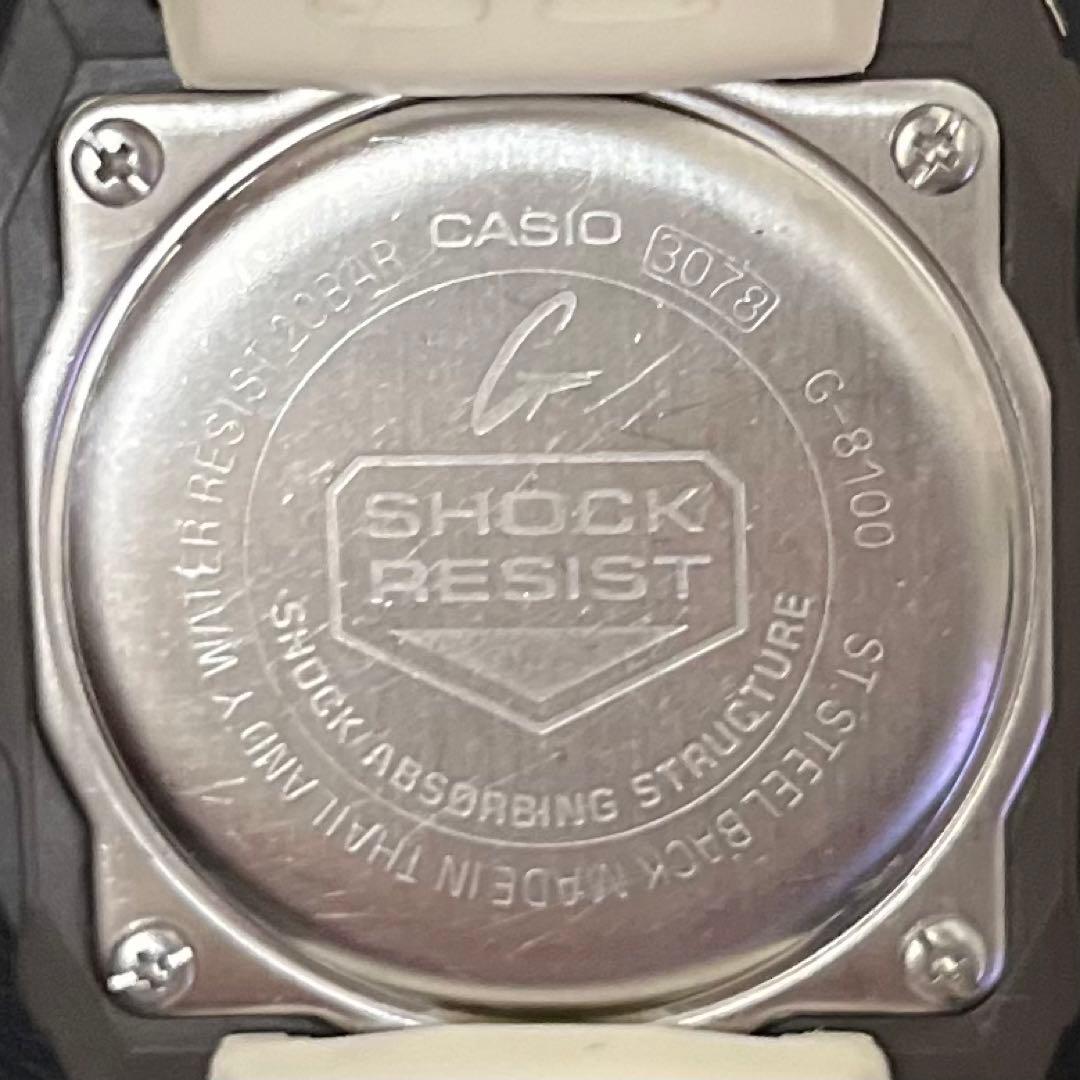 【希少/美品/新品電池交換済み】CASIO G-SHOCK G-8100ホワイト