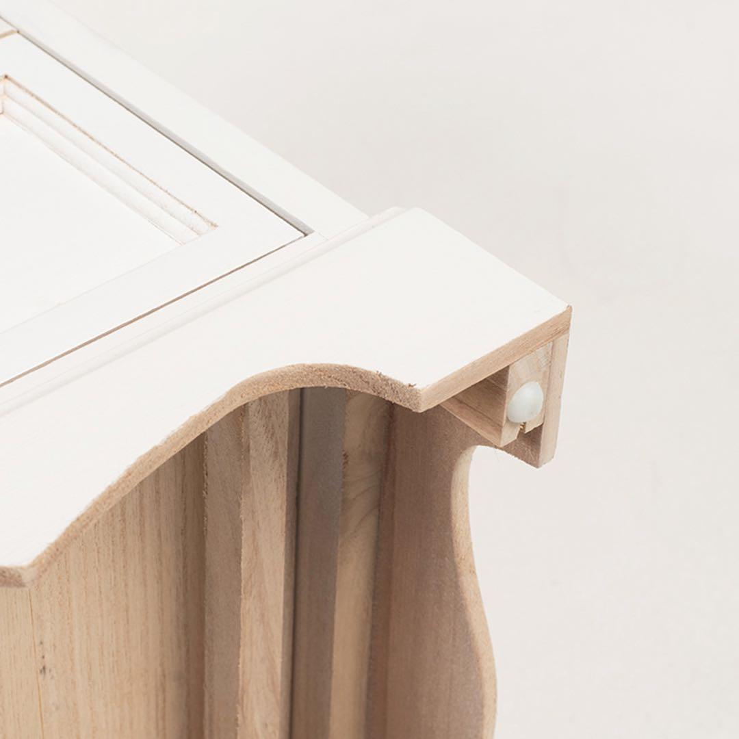 ホワイト 5段チェスト