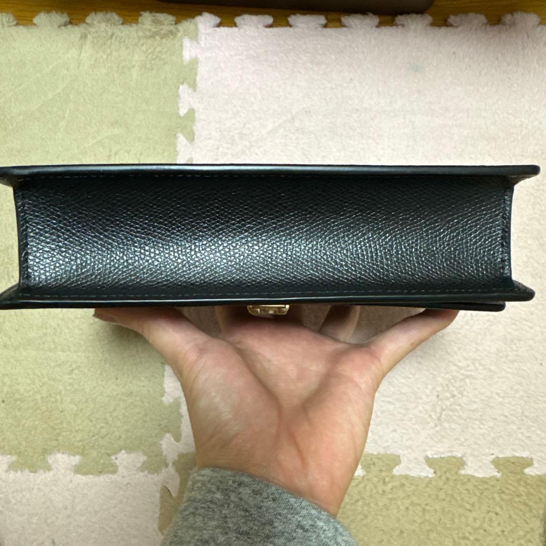 FURLA クラッチバッグ 黒 レザー 保存袋付き 新品未使用(ショルダー無し)