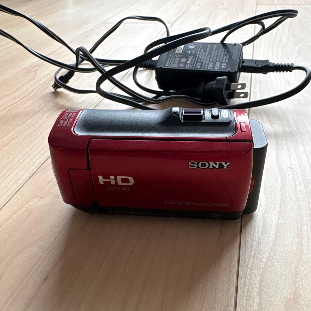 【値引き】SONY HD ビデオカメラ 本体 レッド　HDR-CX120