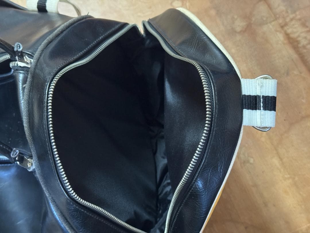 FRED PERRY ドラムバッグ 黒/黄