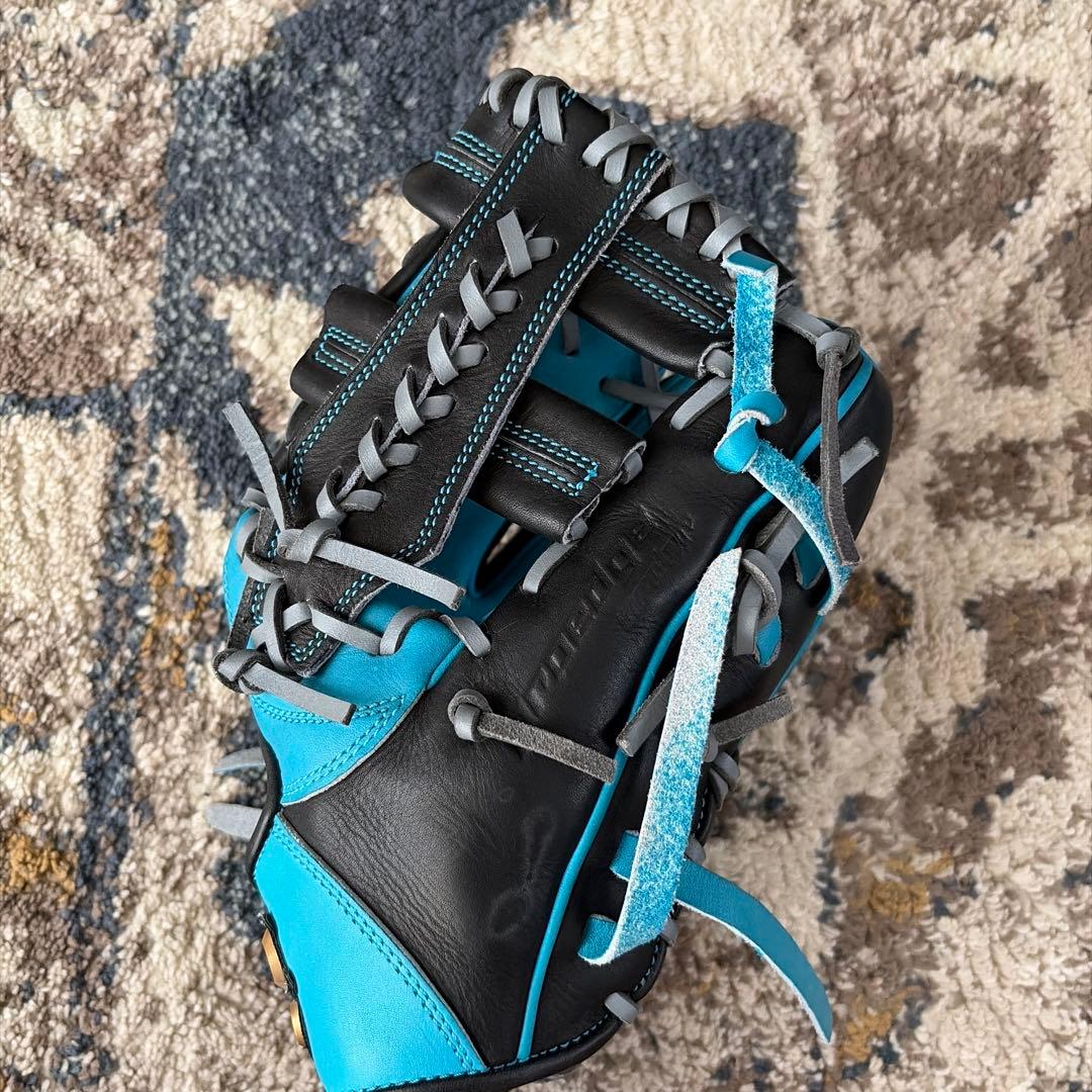 SSK Pro Edge 軟式グローブ 黒水色