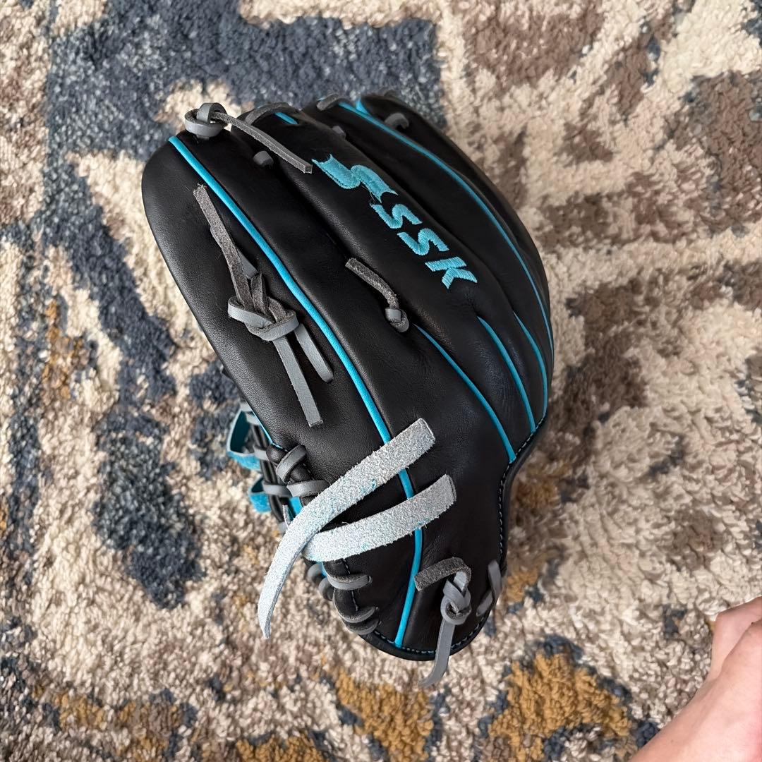 SSK Pro Edge 軟式グローブ 黒水色