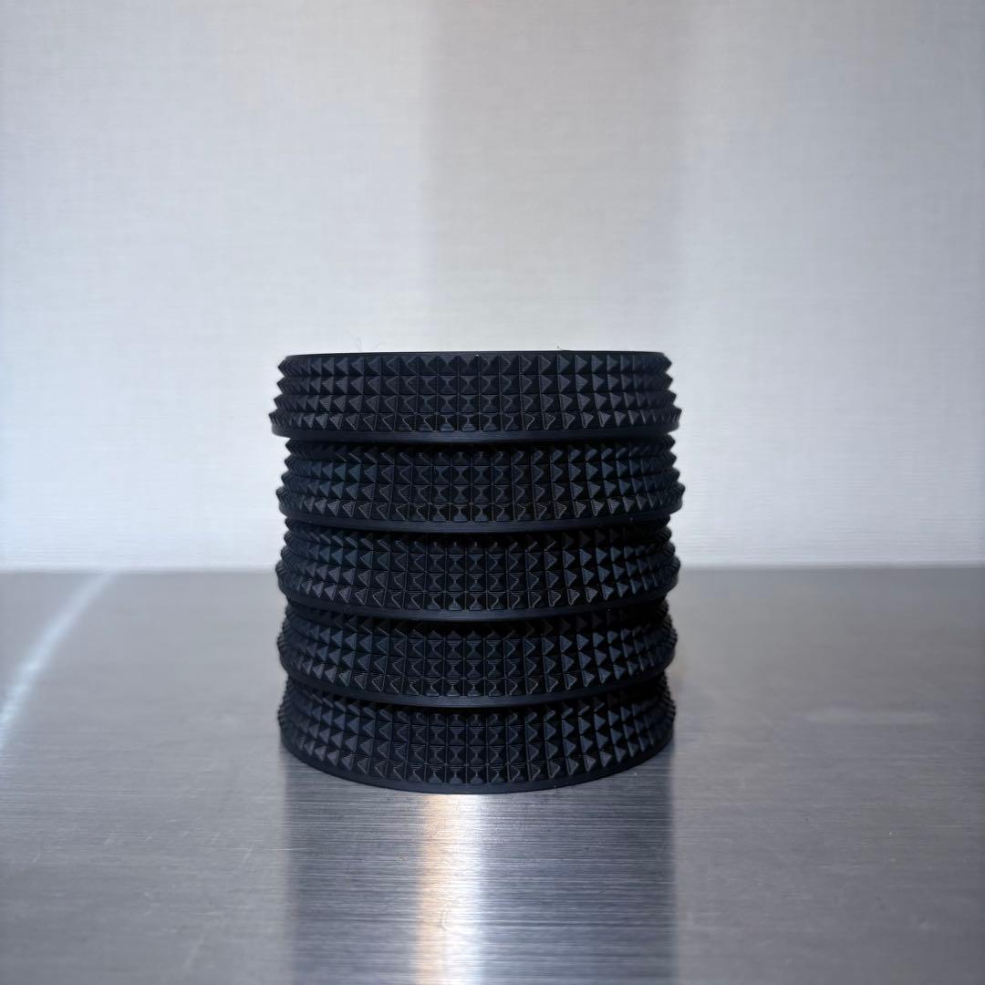 STUDS 04 MatteBlack+ 4.5号 作家鉢 台座付き