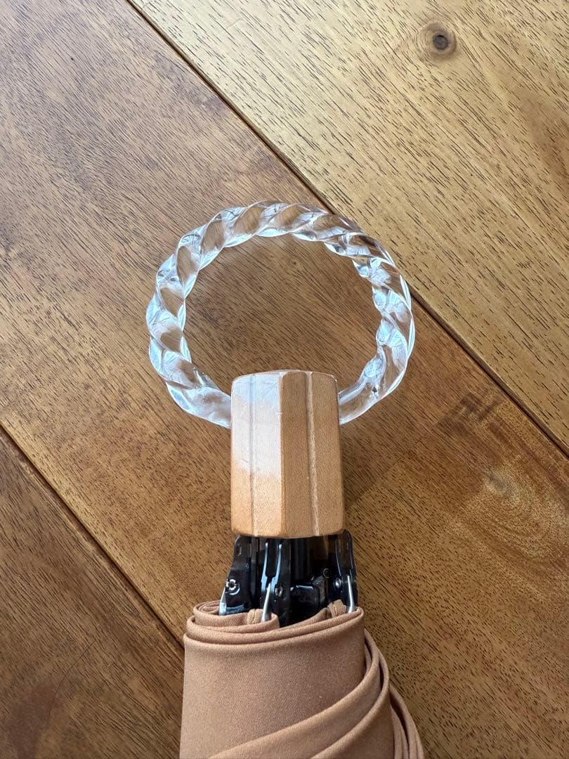 大森商店　折り畳み　日傘　キャメル