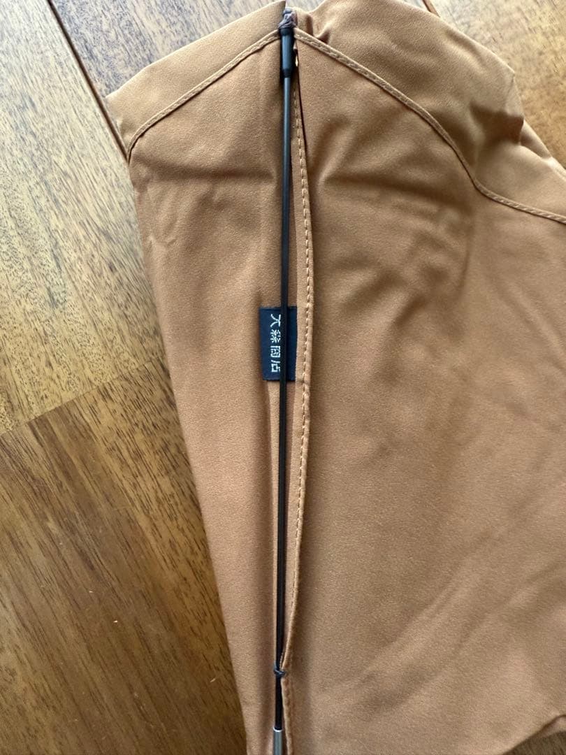 大森商店　折り畳み　日傘　キャメル