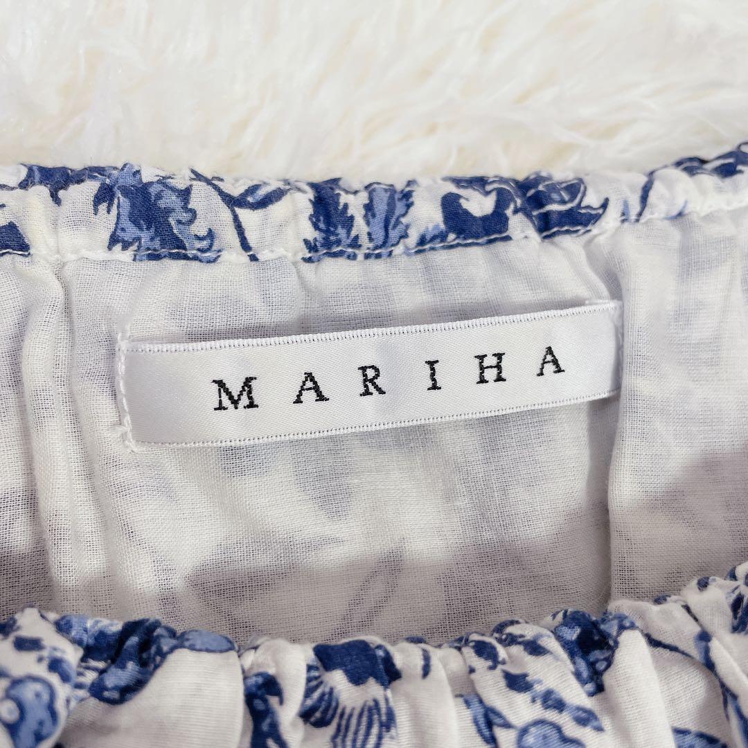 美品　マリハ　マキシ丈　ポタニカル　花柄　ワルツのドレス　ワンピース　春夏