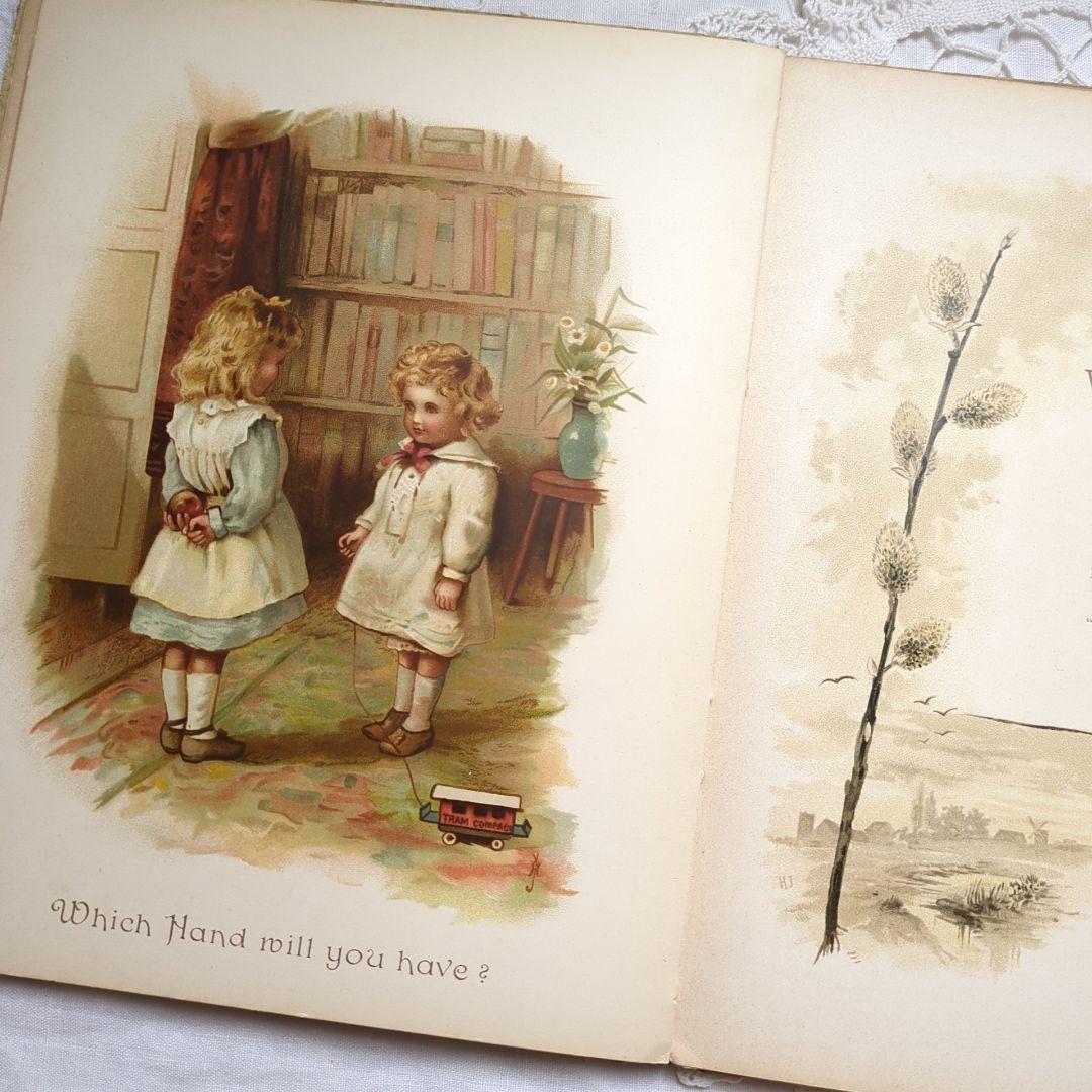 あき 超稀少1890アンティーク絵本 初版本 洋書古書 児童書
