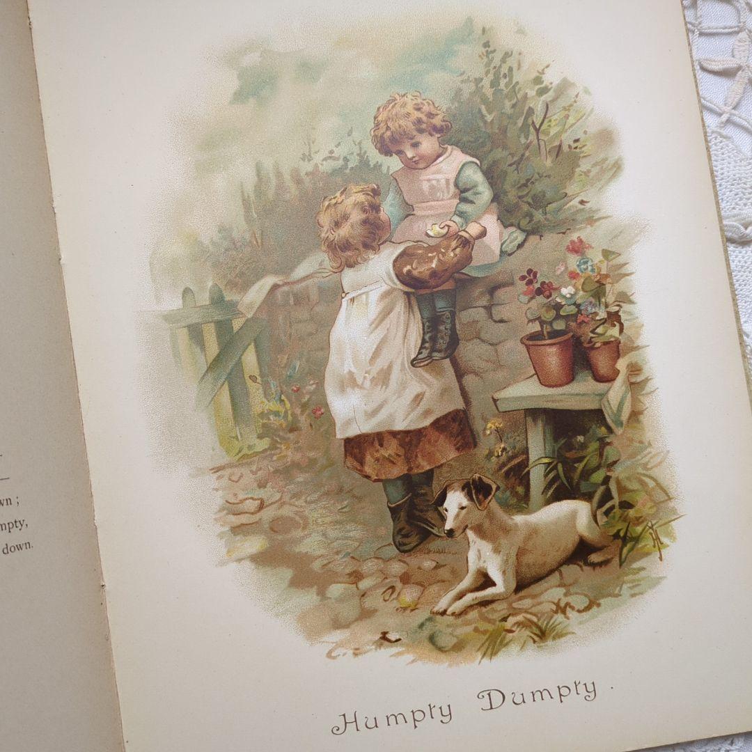 あき 超稀少1890アンティーク絵本 初版本 洋書古書 児童書