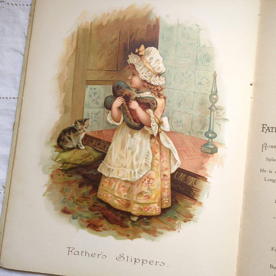 あき 超稀少1890アンティーク絵本 初版本 洋書古書 児童書