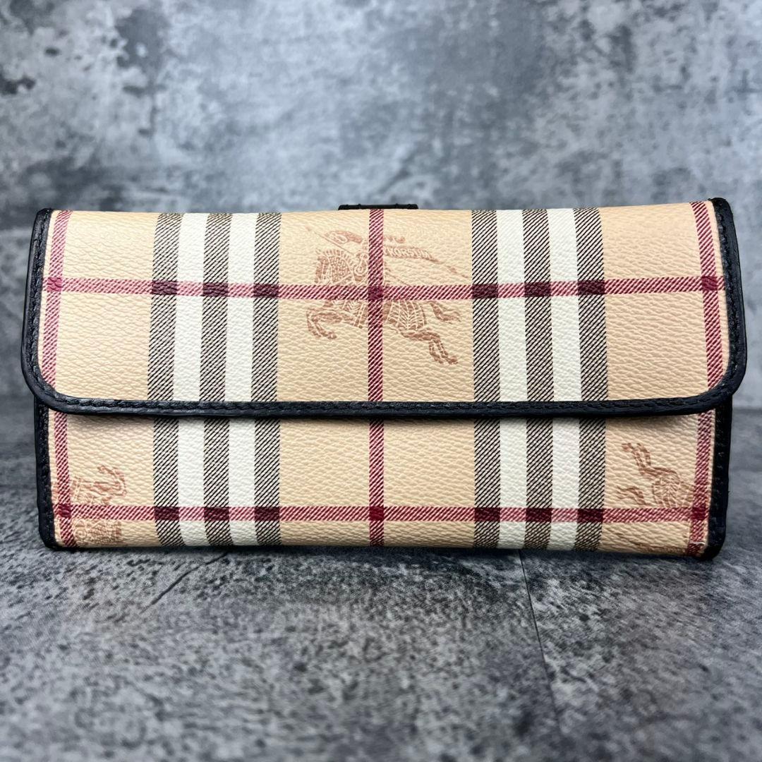 BURBERRY ノバチェック ホースロゴ 長財布