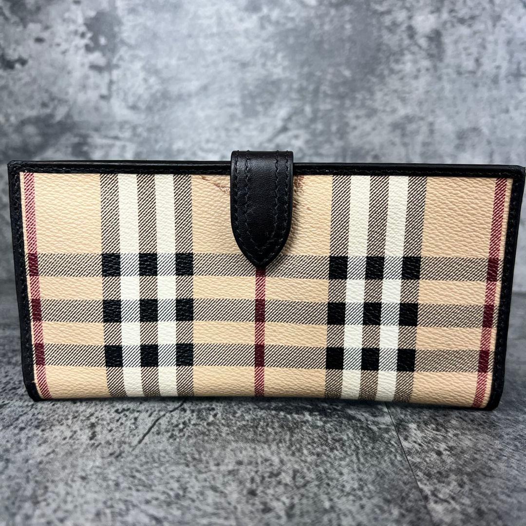 BURBERRY ノバチェック ホースロゴ 長財布