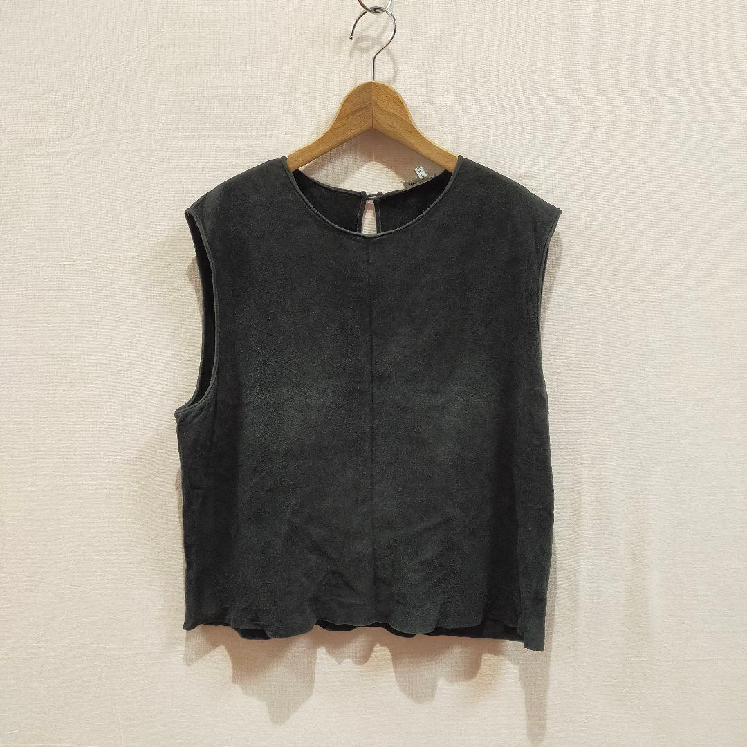 HERMES マルジェラ期 フランス製 スウェード レザー ベスト カットソー