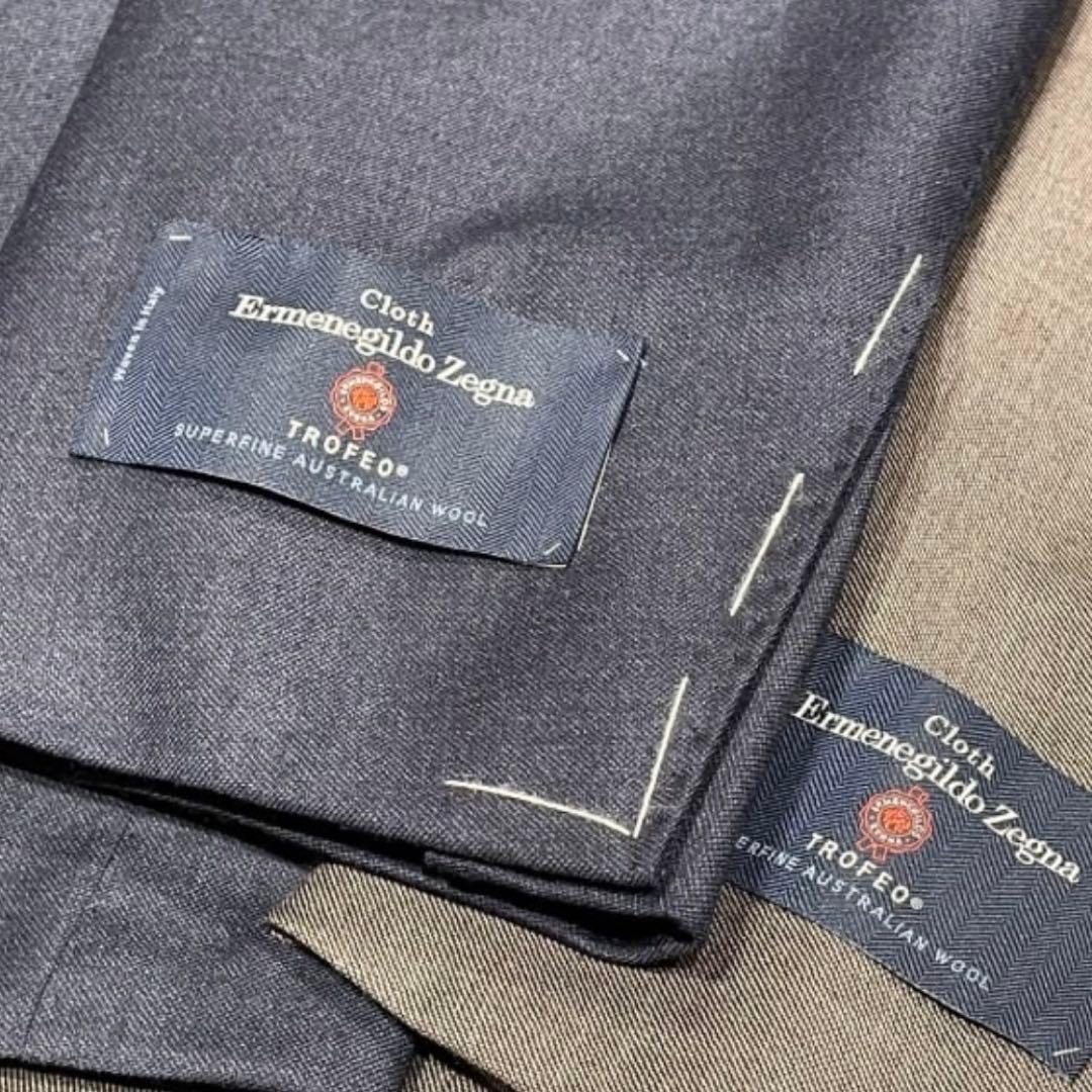 【極美品未使用】ブリッラペルイルグストスーツ インディゴ ゼニア トロフェオ46