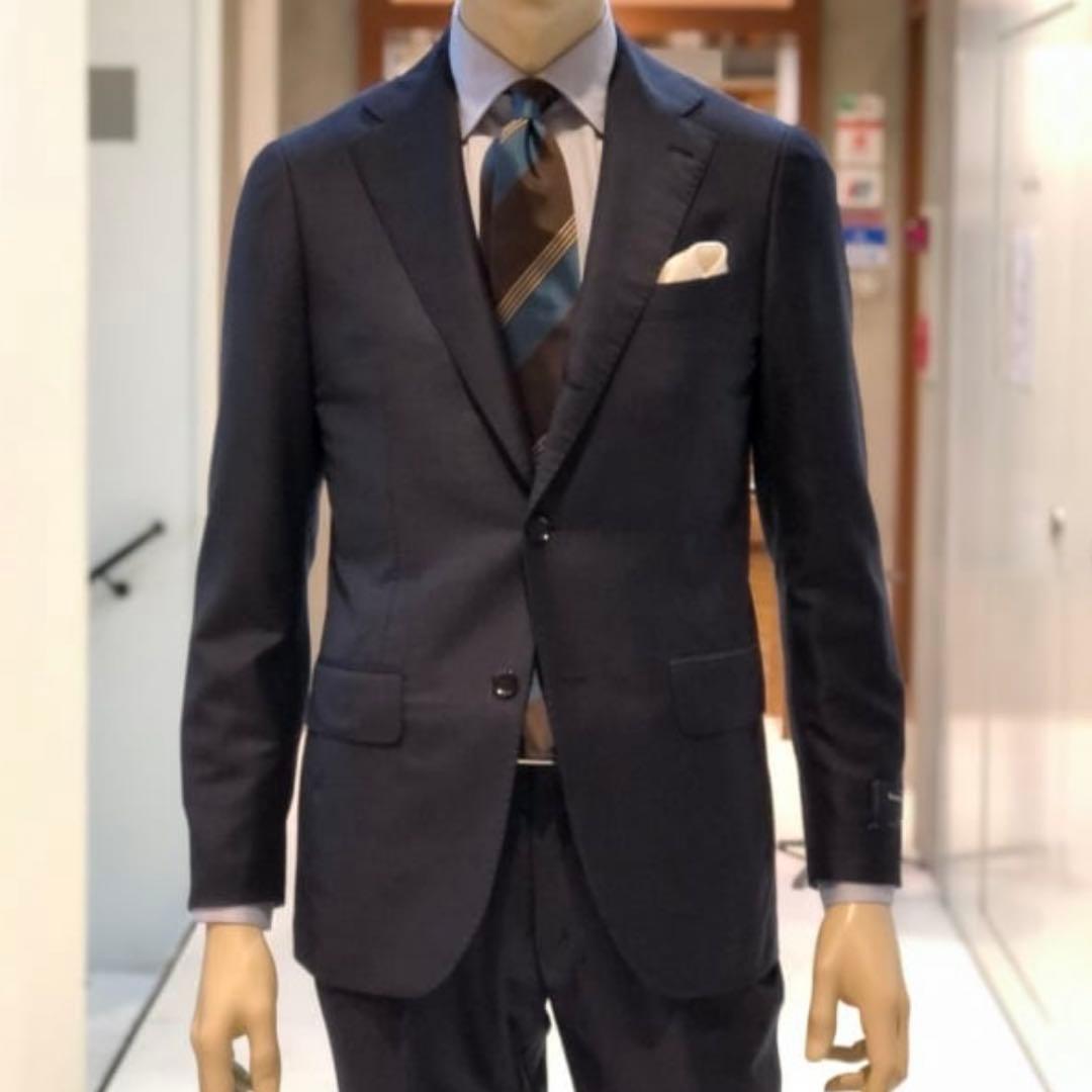 【極美品未使用】ブリッラペルイルグストスーツ インディゴ ゼニア トロフェオ46