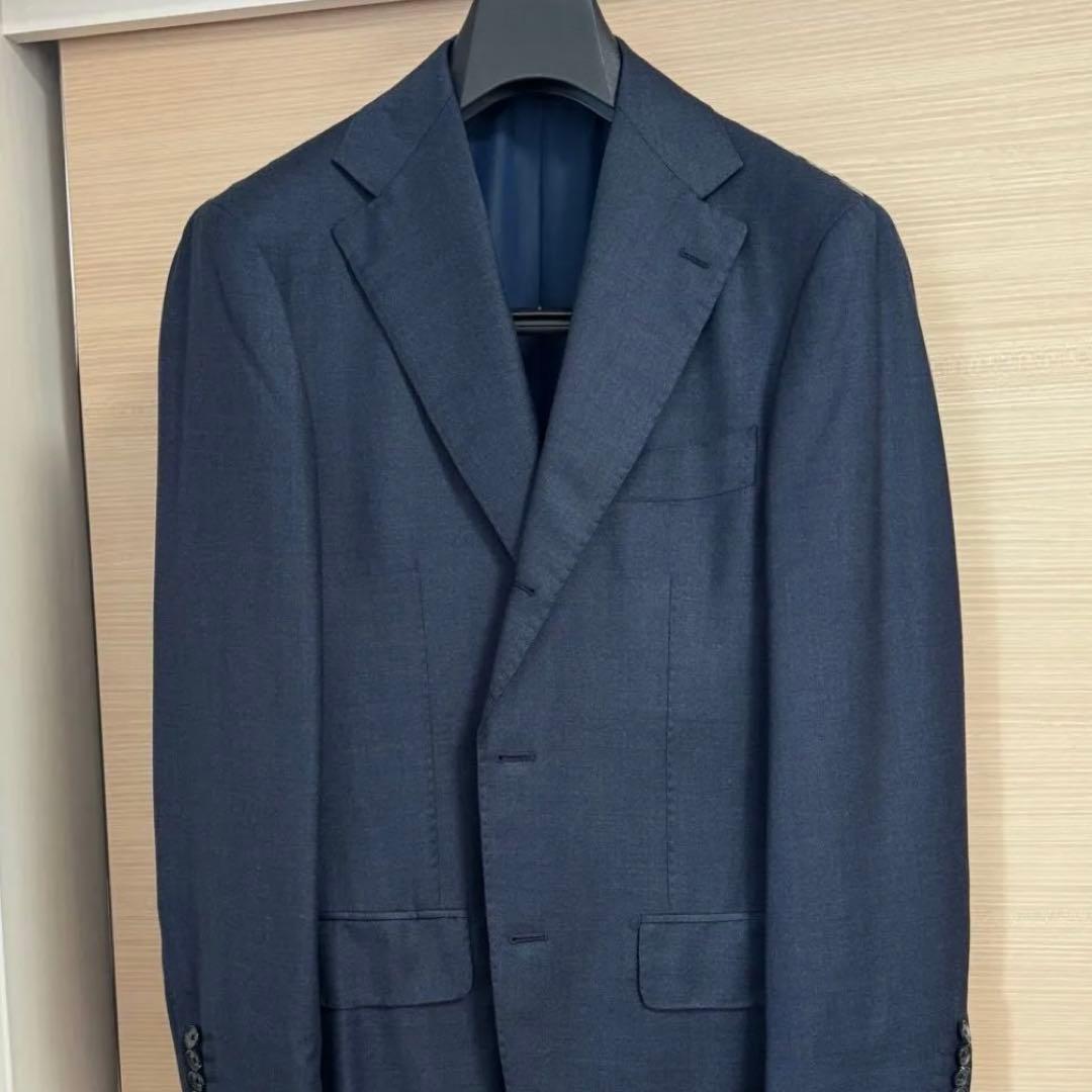 【極美品未使用】ブリッラペルイルグストスーツ インディゴ ゼニア トロフェオ46