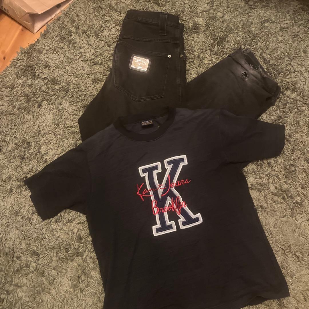 karl kani 90s デニム　Tシャツ　セット売り