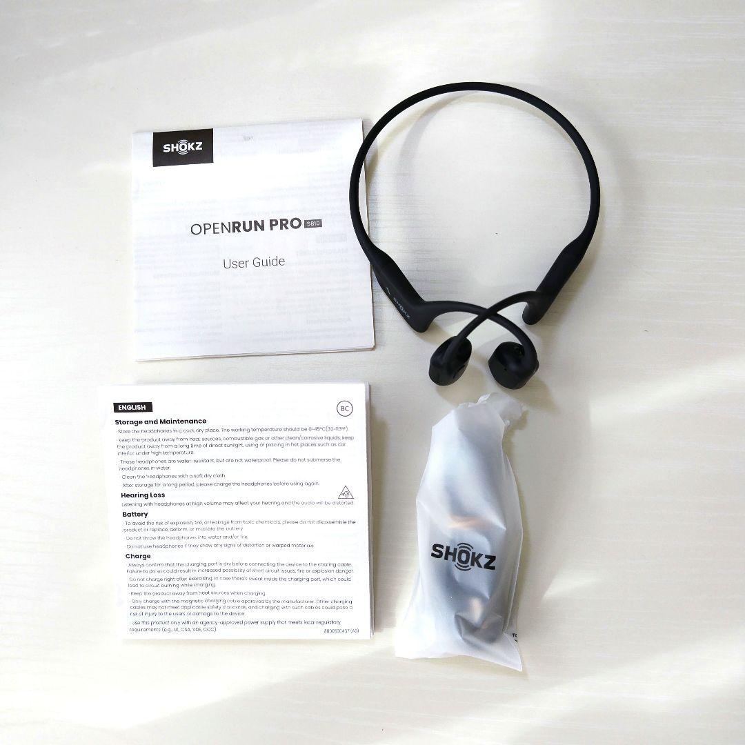 SHOKZ OpenRun Pro オープンランプロ 骨伝導イヤホン