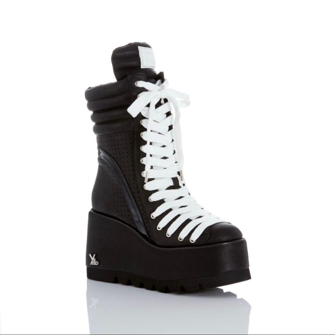 靴 yelloshoes NERO SHORT BOOTS