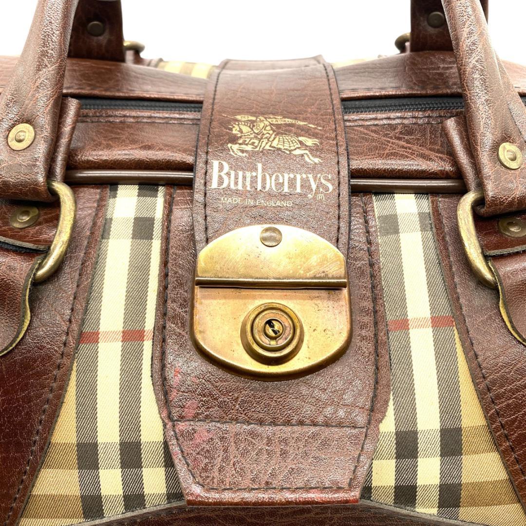 Burberrys ヴィンテージ バーバリーズ ボストンバッグ ノバチェック柄