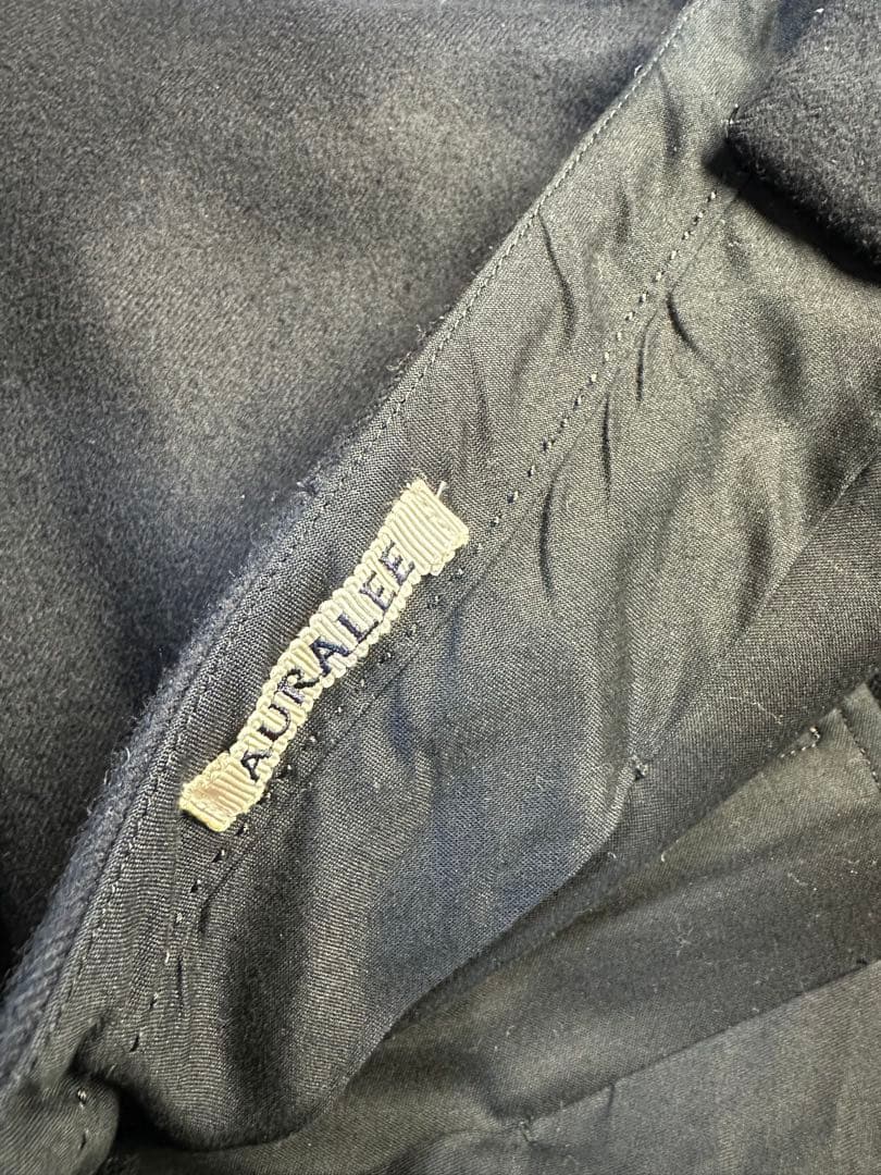 オーラリー　ライトメルトンパンツ　ネイビー　サイズ3