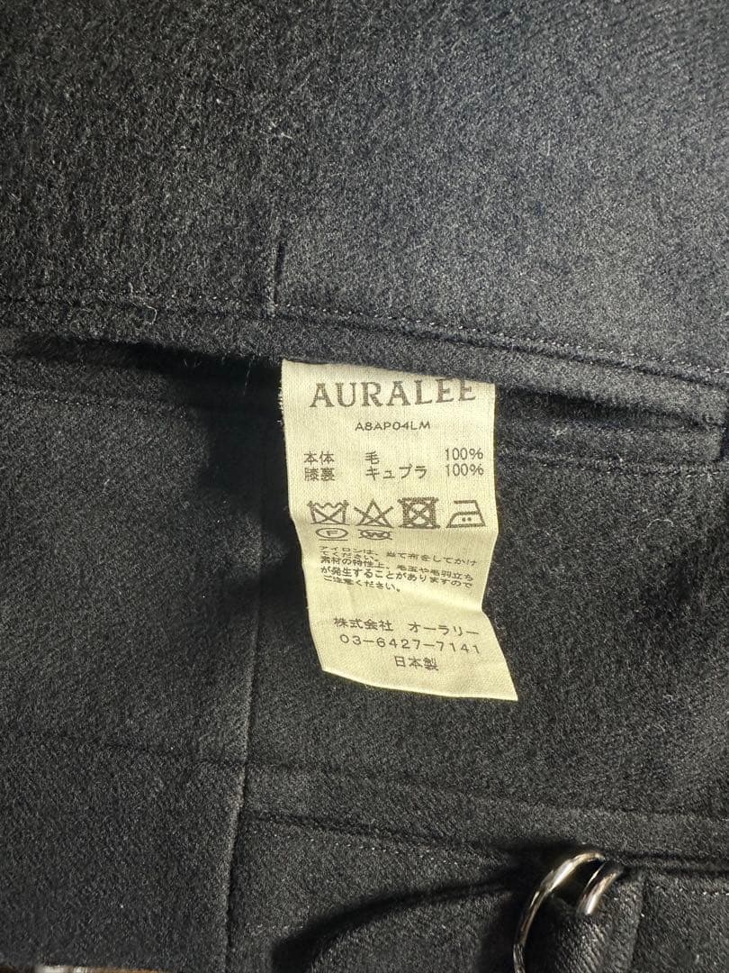 オーラリー　ライトメルトンパンツ　ネイビー　サイズ3