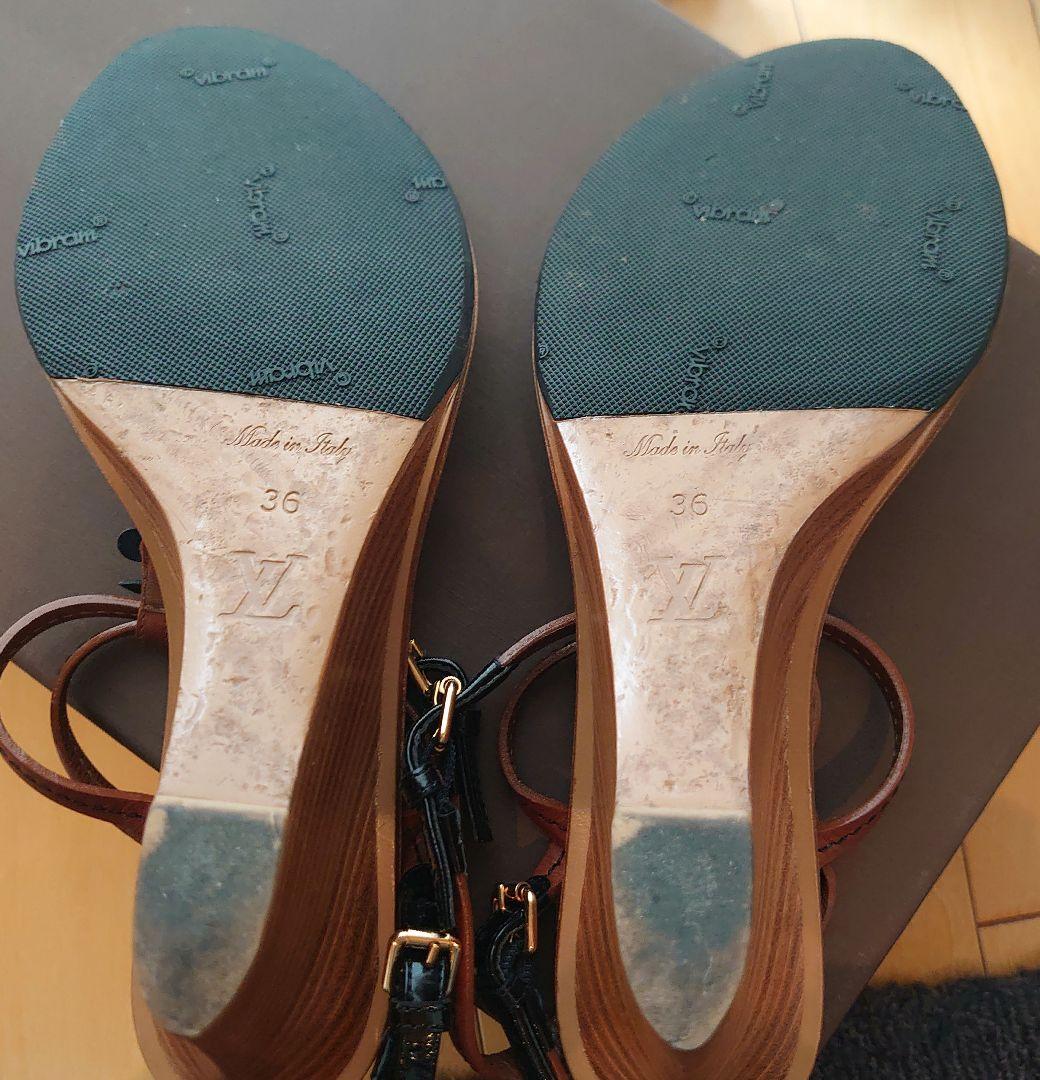 ルイ・ヴィトン　モノグラムフラワーサンダル　23cm　美品