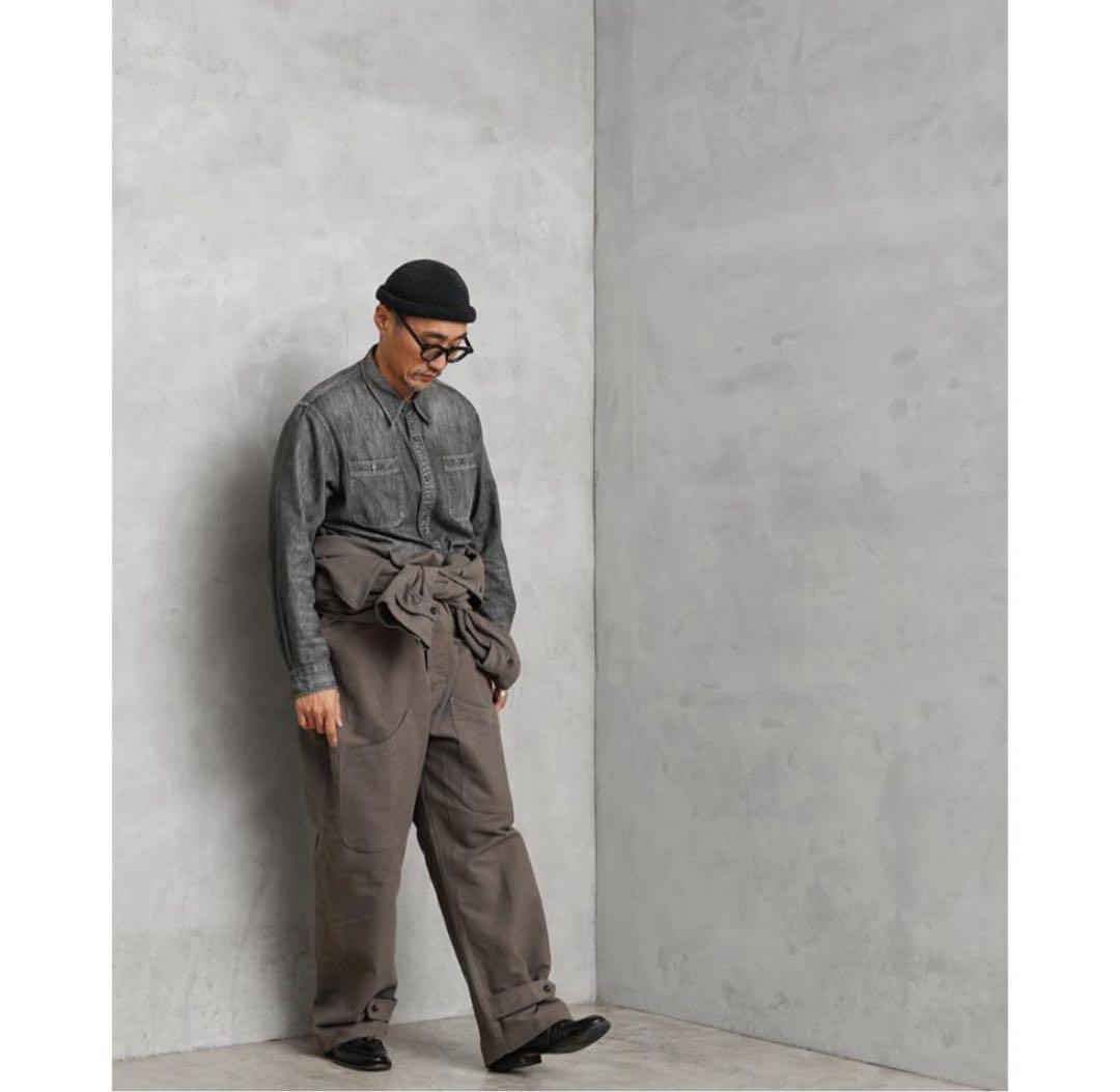 デッドストック イタリア軍 モールスキン カバーオール BROWN