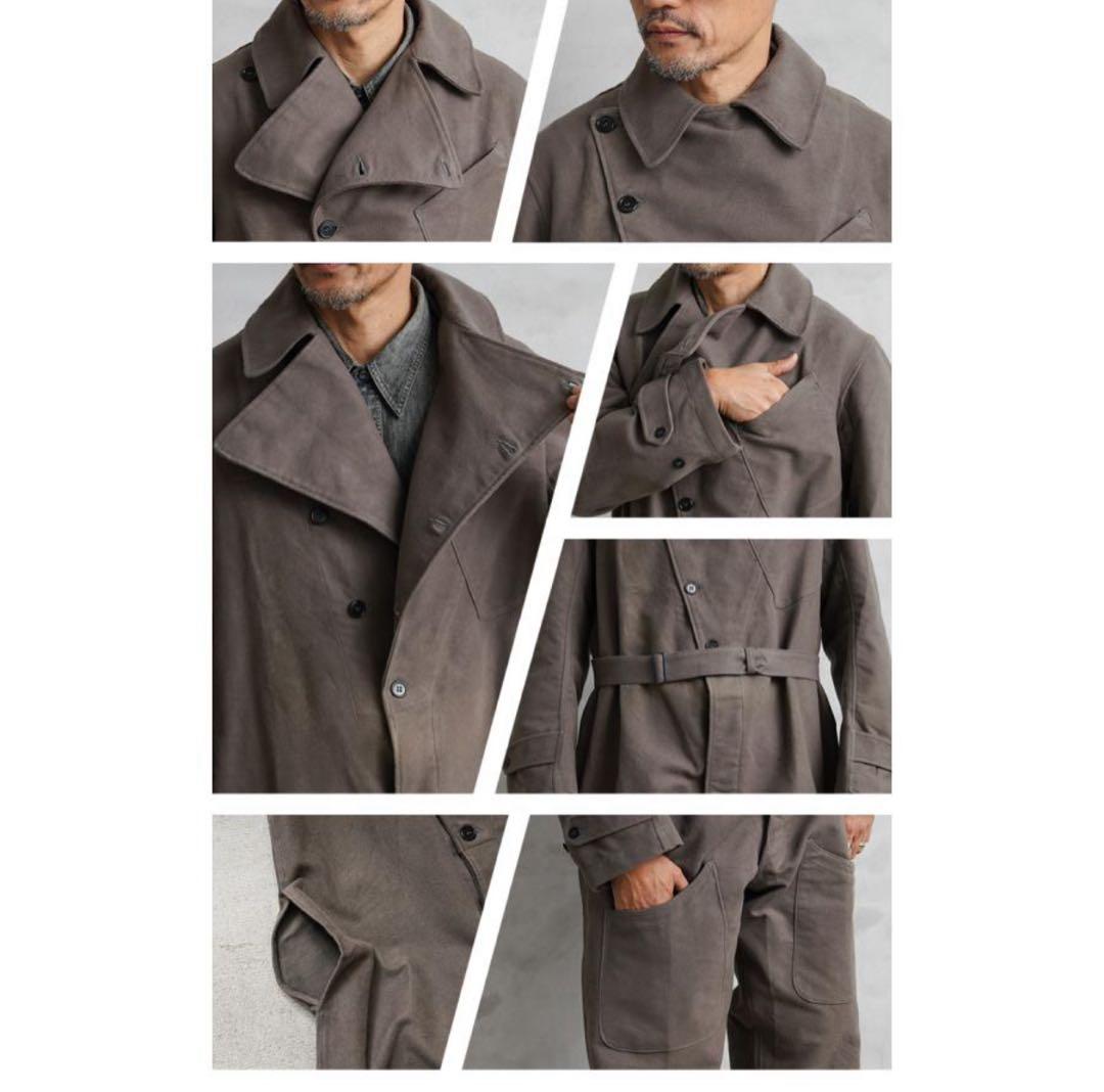 デッドストック イタリア軍 モールスキン カバーオール BROWN