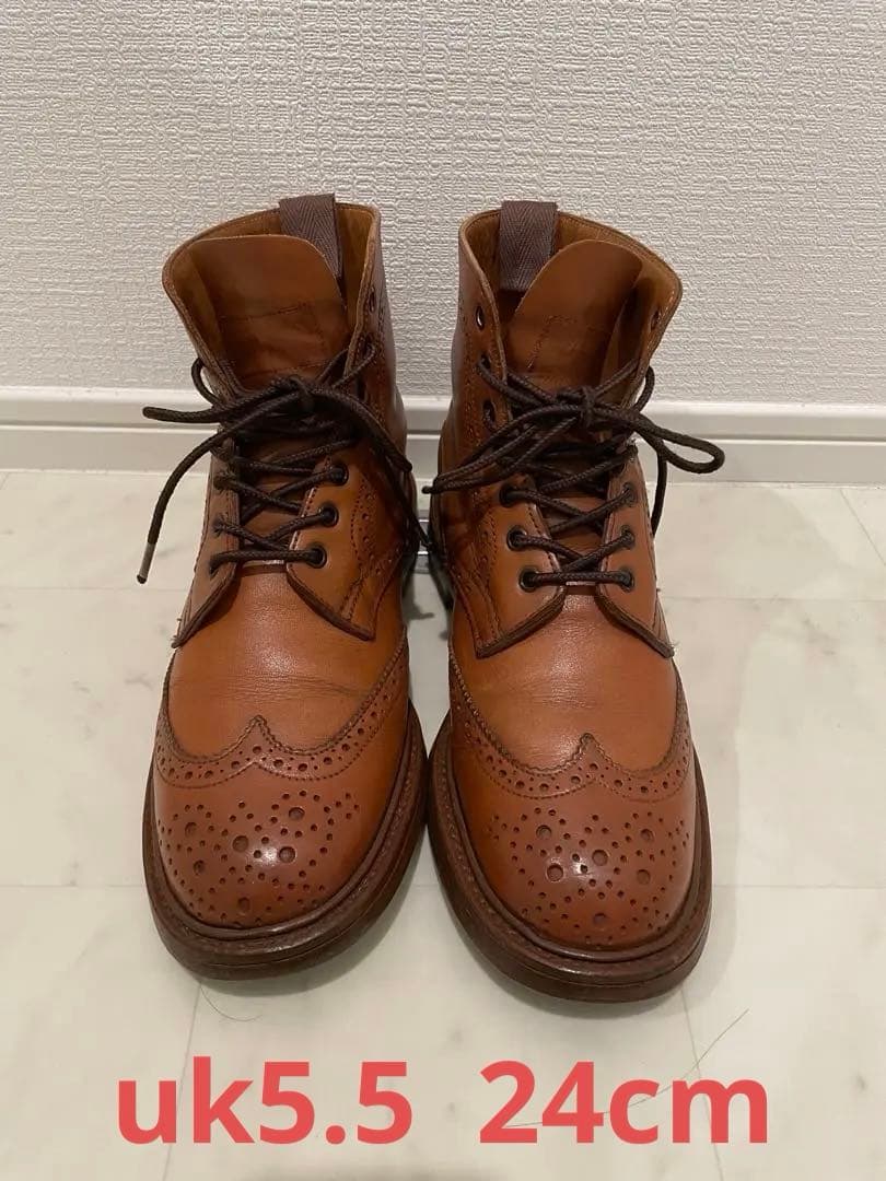 k*u様 Tricker's トリッカーズ　カントリーブローグブーツ（Malto