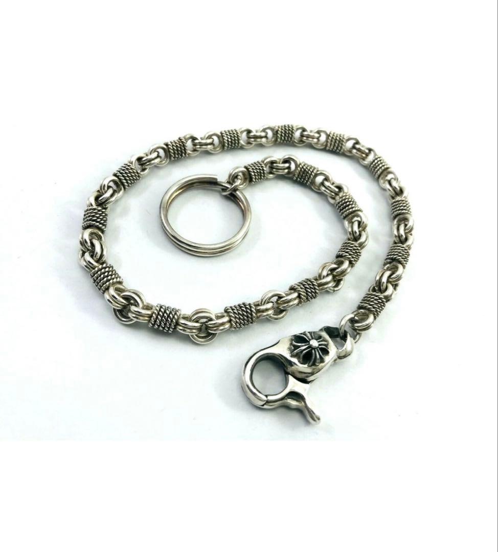 ヘビー950スターリングシルバーバイカー　ヴィンテージウォレットチェーン。