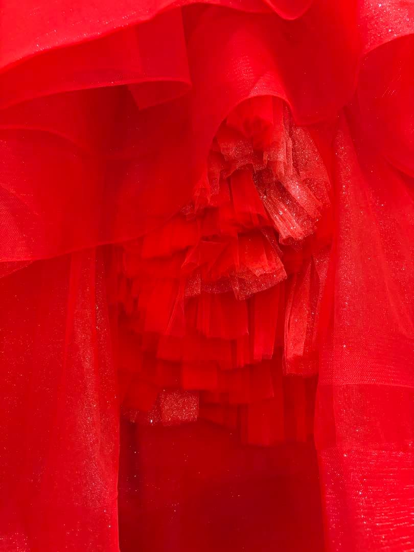 【引っ越しで2月末廃棄予定】verawang キャサリン風ドレス　カラードレス赤