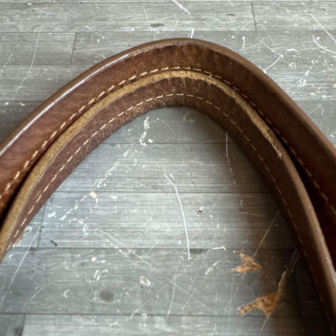 CELINE セリーヌ マカダム柄 トートバッグ キャンバス×レザー ボルドー系