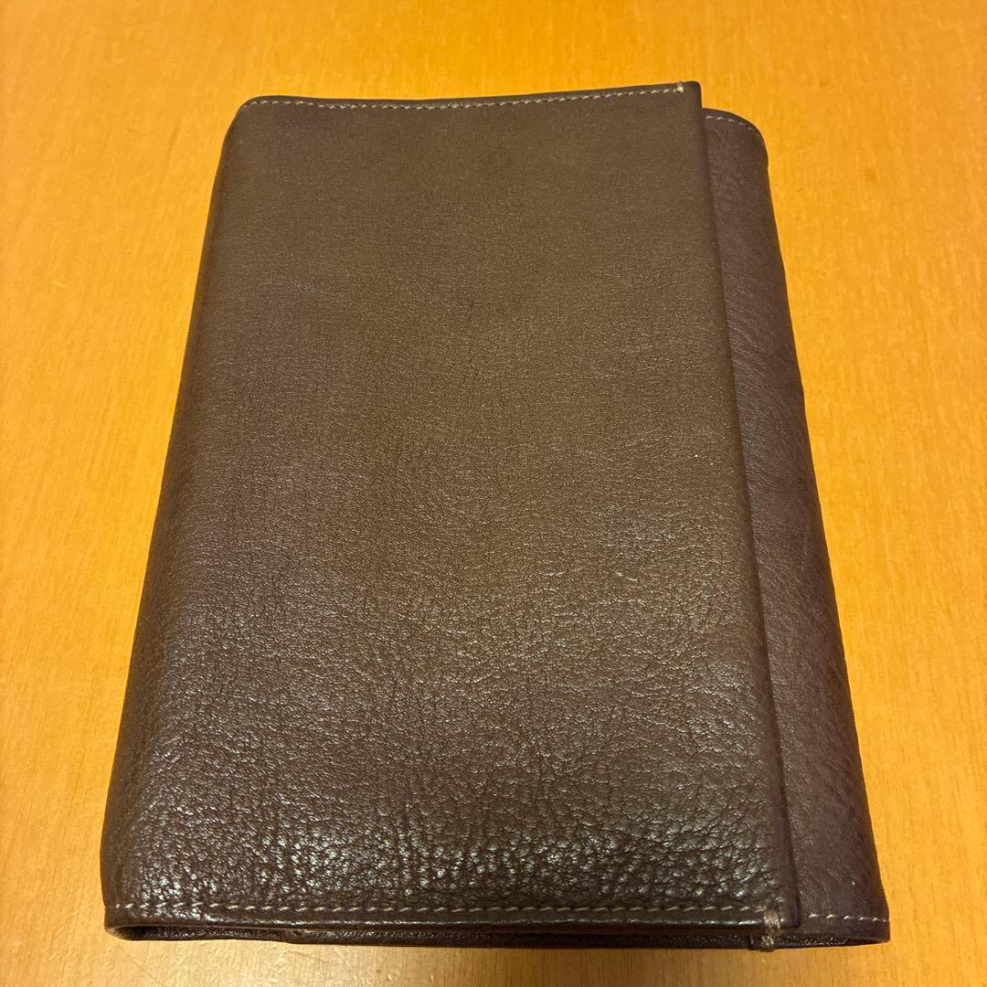 土屋鞄　トーンオイルヌメ マルチポケットバイブル手帳　焦茶