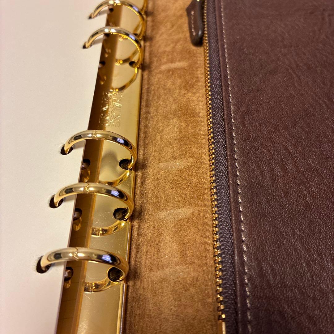 土屋鞄　トーンオイルヌメ マルチポケットバイブル手帳　焦茶