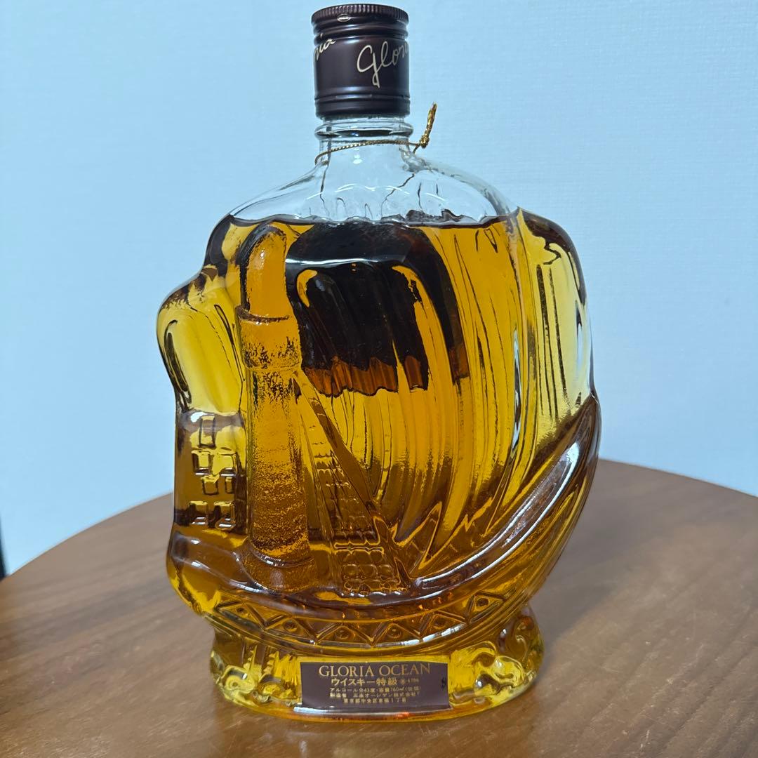 【未開栓】三楽オーシャン ウイスキー グロリアオーシャン シップボトル 特級