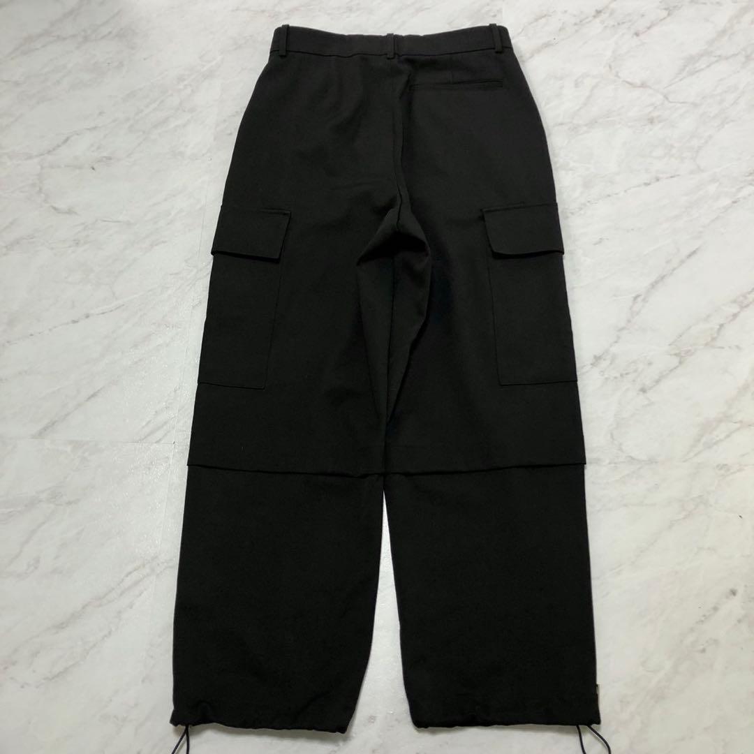 【現行 極美品】 LOEWE ワイド トラウザーズ カーゴパンツ ブラック 46
