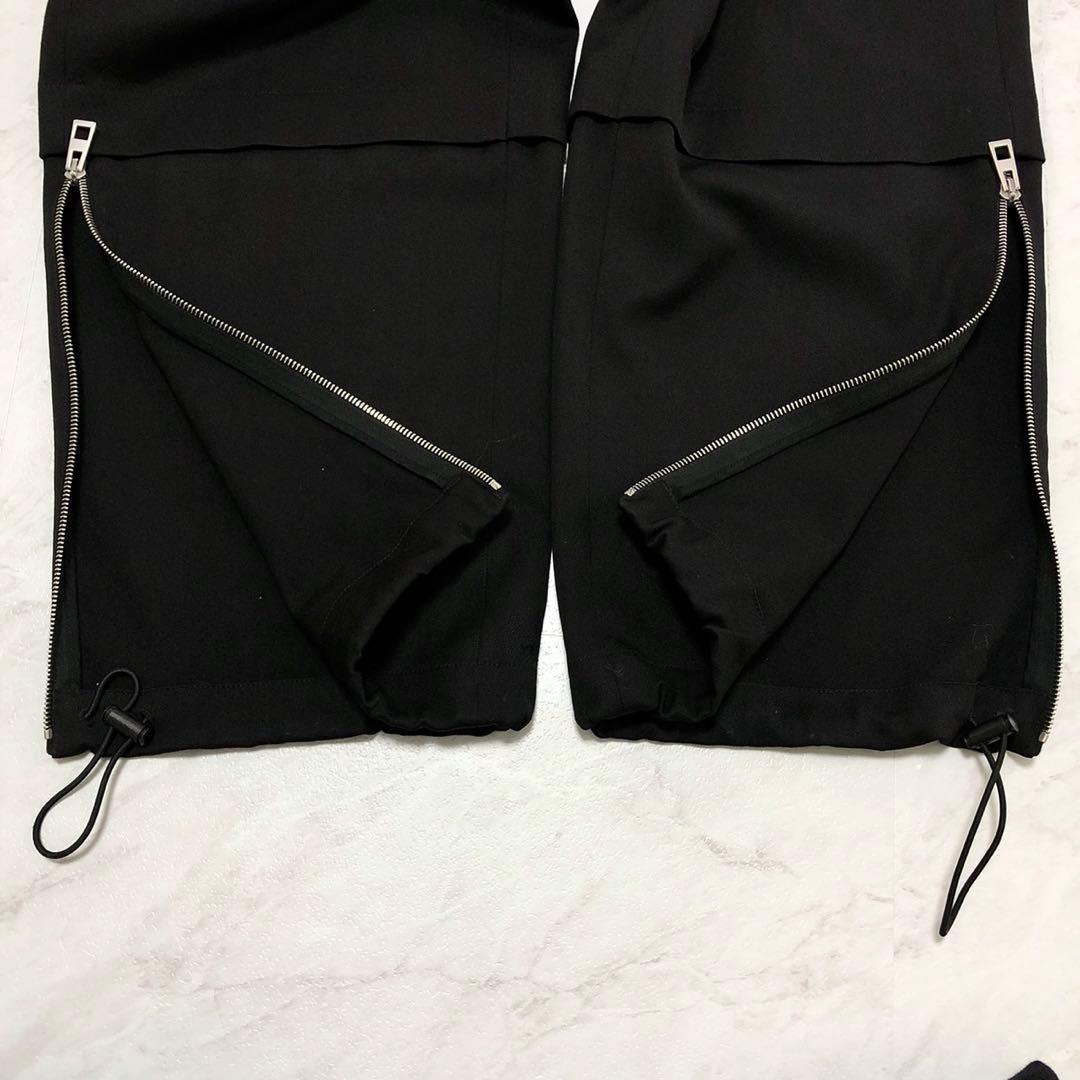 【現行 極美品】 LOEWE ワイド トラウザーズ カーゴパンツ ブラック 46